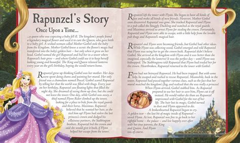 A story for children about a young girl with long blonde hair who is locked away in a tall tower, visited only by the forest animals and the witch who has imprisoned her. . Rapunzel full story